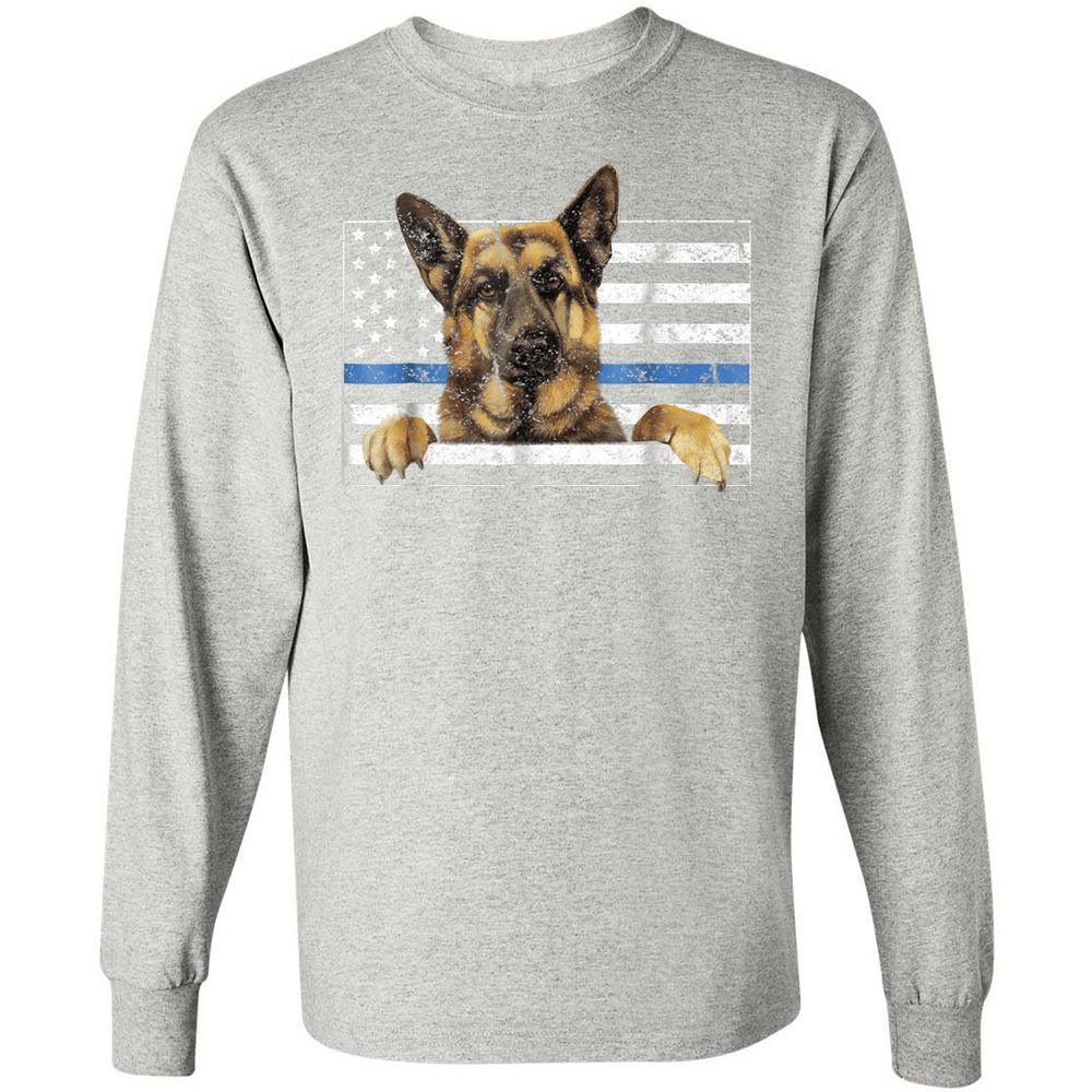 Long Sleeve T-Shirt - 7QEP6SCA - Ash - 7
