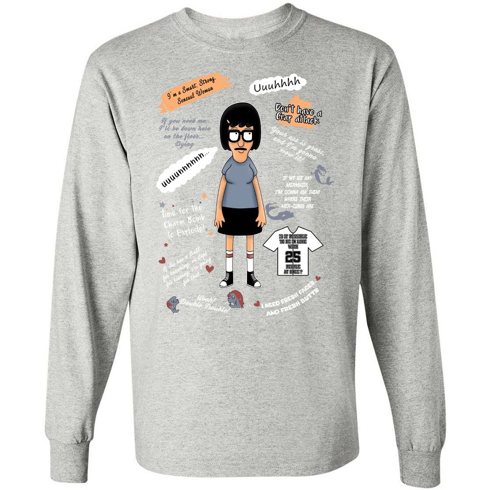 Long Sleeve T-Shirt - XKCET6CM - Ash - 7