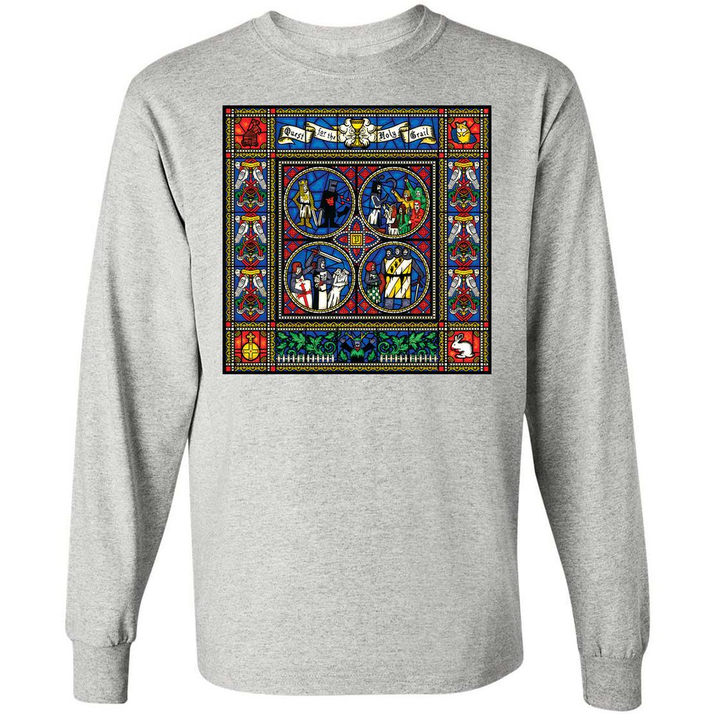 Long Sleeve T-Shirt - VZHJMPQW - Ash - 7