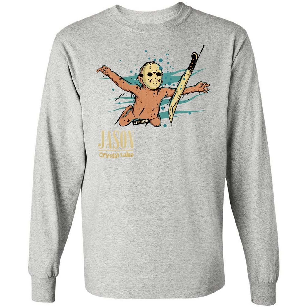 Long Sleeve T-Shirt - CMT4MNK8 - Ash - 7