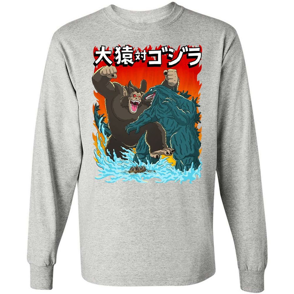 Long Sleeve T-Shirt - BT2KZMQA - Ash - 7
