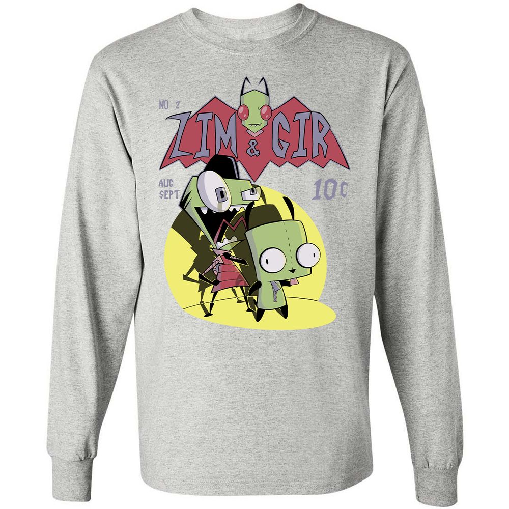 Long Sleeve T-Shirt - QYQDKKL6 - Ash - 7