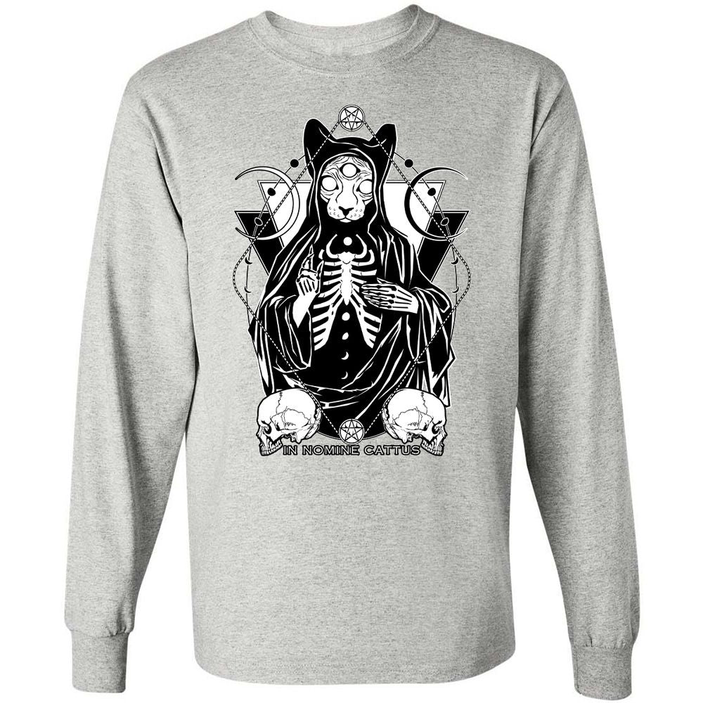 Long Sleeve T-Shirt - MNB3ZVGR - Ash - 7