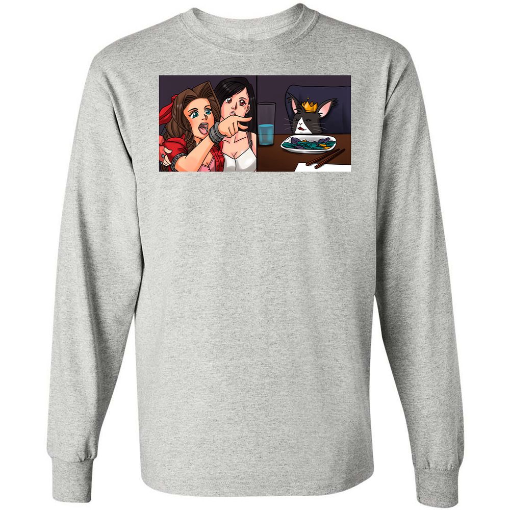 Long Sleeve T-Shirt - JRZ6NE6R - Ash - 7