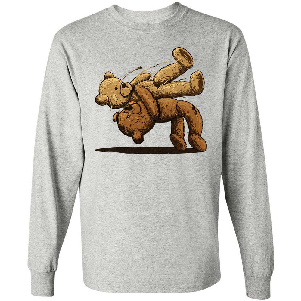 Long Sleeve T-Shirt - PBYZTZWJ - Ash - 7