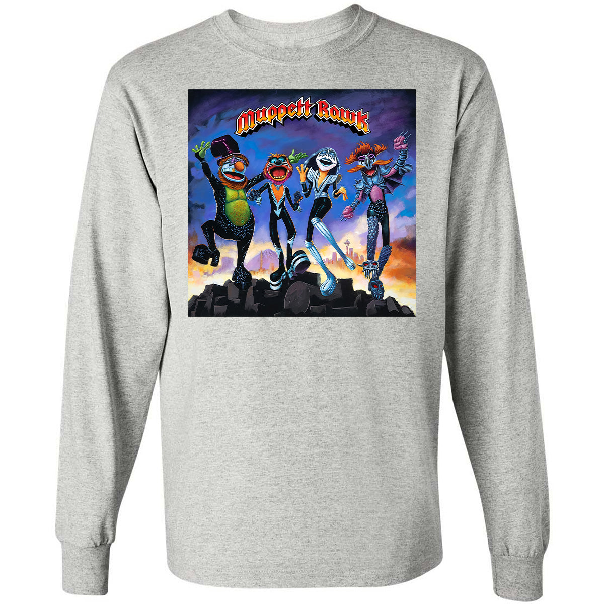 Long Sleeve T-Shirt - QKVUGCVQ - Ash - 7