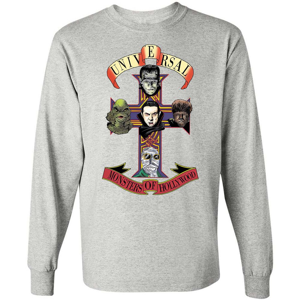 Long Sleeve T-Shirt - JD9PH3Z5 - Ash - 7