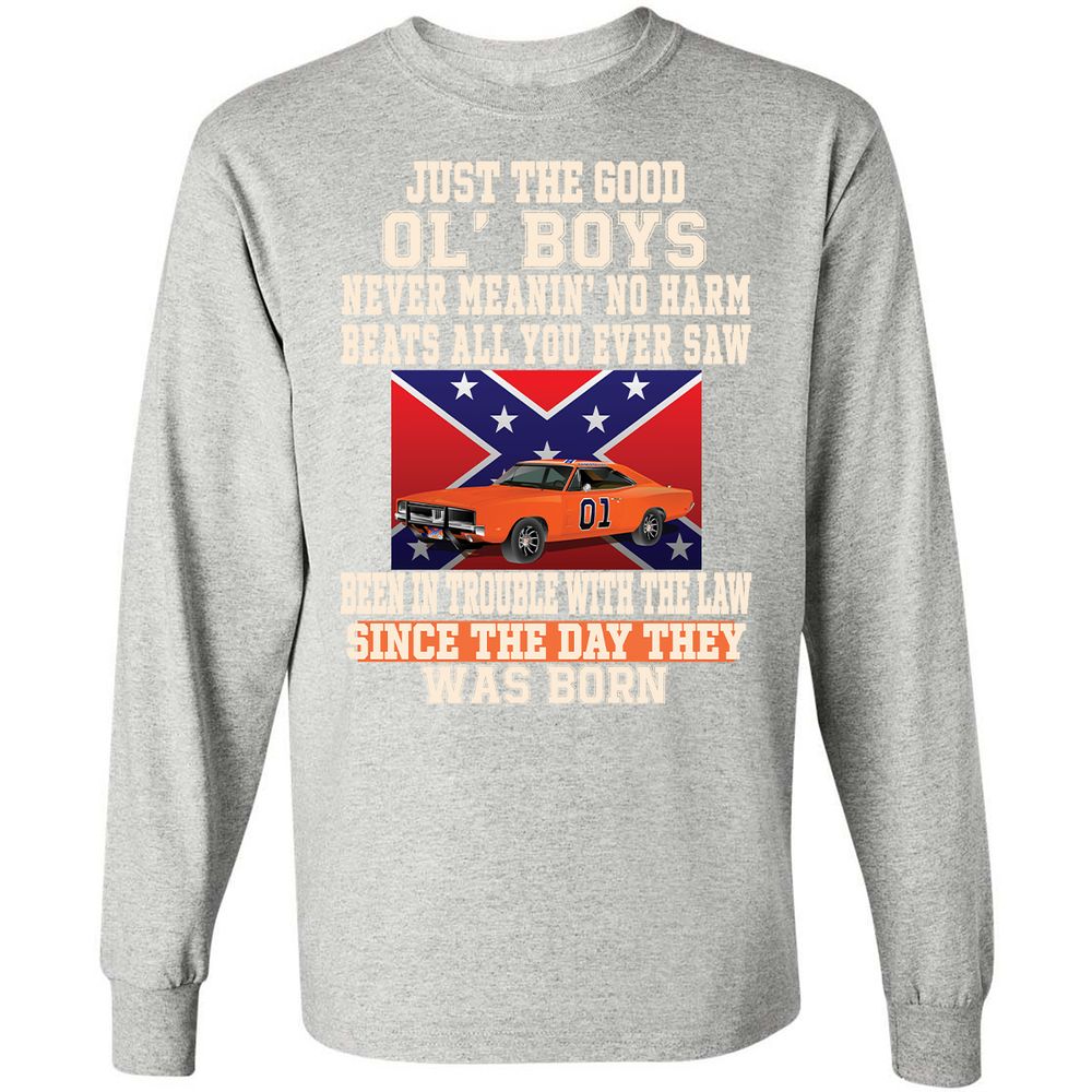 Long Sleeve T-Shirt - CTJQDAXR - Ash - 7