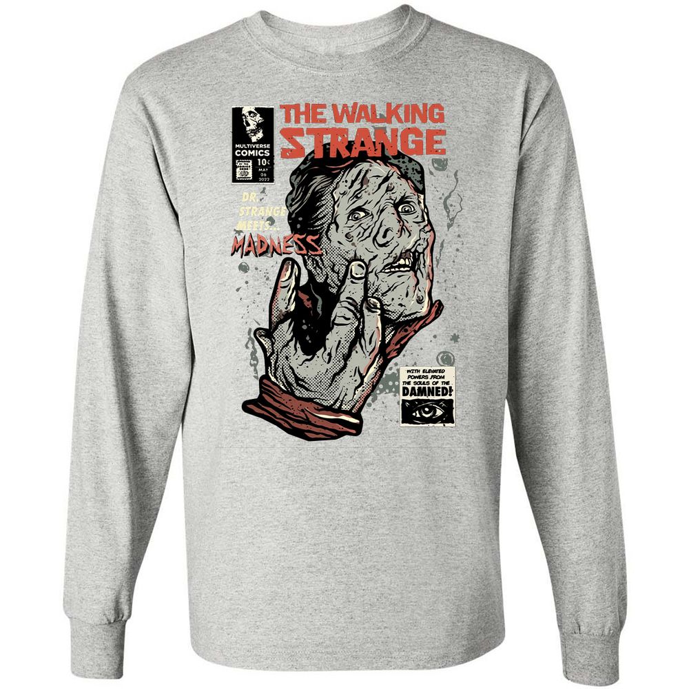 Long Sleeve T-Shirt - YEWEL1U3 - Ash - 7