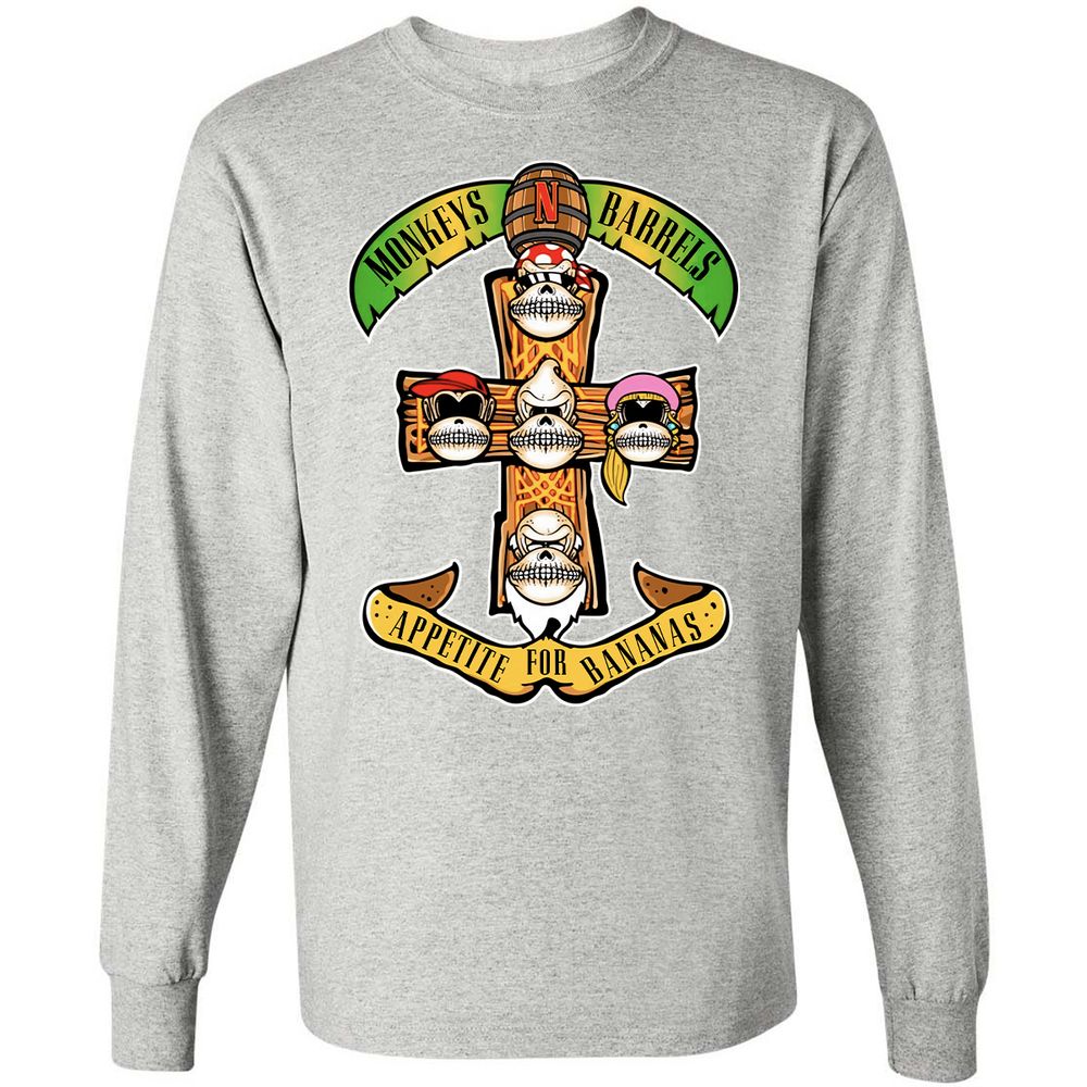 Long Sleeve T-Shirt - LTR859GH - Ash - 7