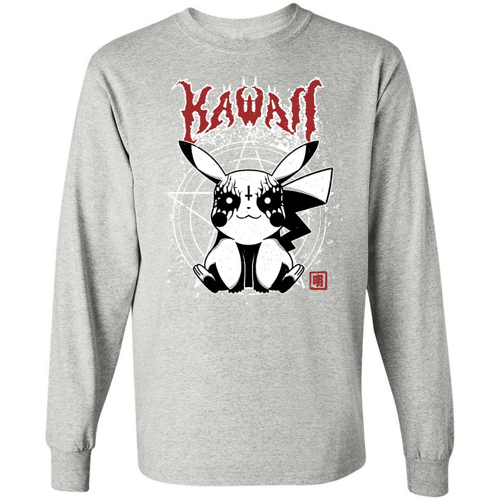 Long Sleeve T-Shirt - PHDSQ813 - Ash - 7