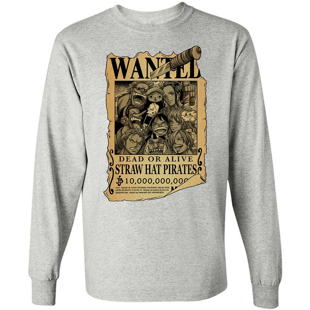 Long Sleeve T-Shirt - WJS3NWWL - Ash - 7