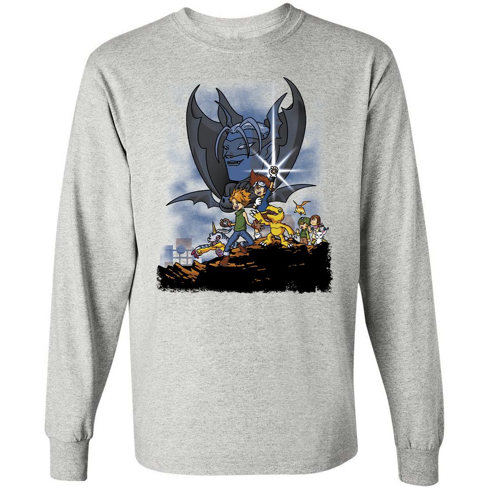 Long Sleeve T-Shirt - WKN3UVVJ - Ash - 7