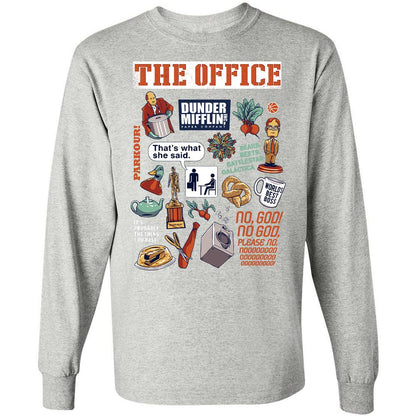 Long Sleeve T-Shirt - G45W1NKZ - Ash - 7