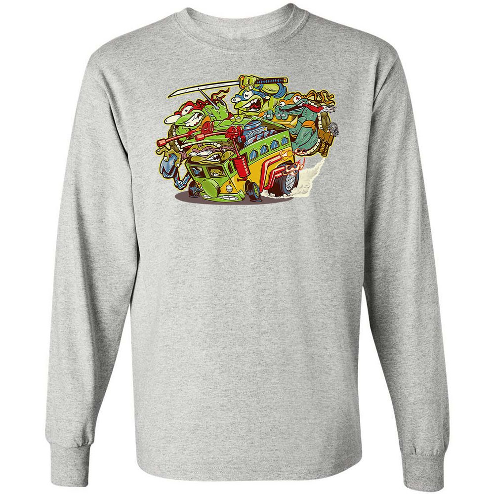 Long Sleeve T-Shirt - Y9TH2G6Z - Ash - 7