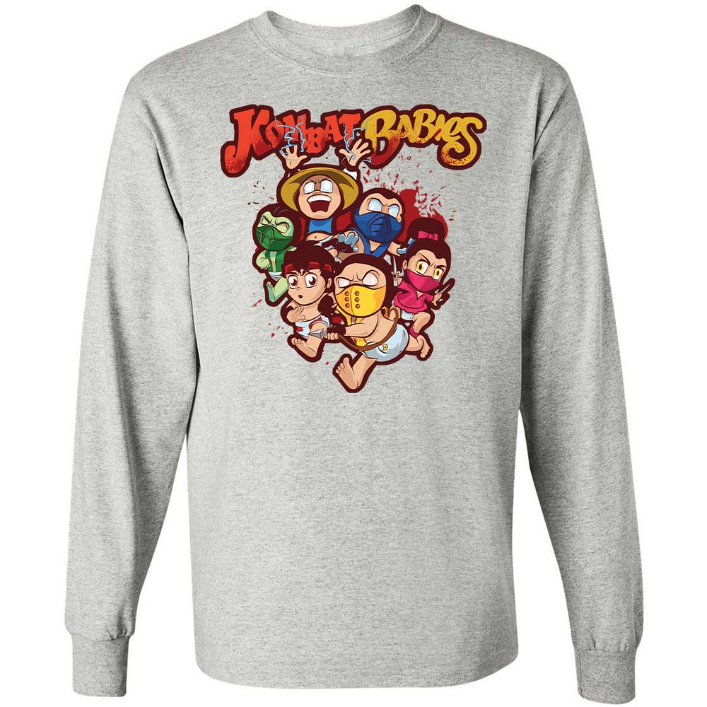 Long Sleeve T-Shirt - ZUKD9ZU6 - Ash - 7