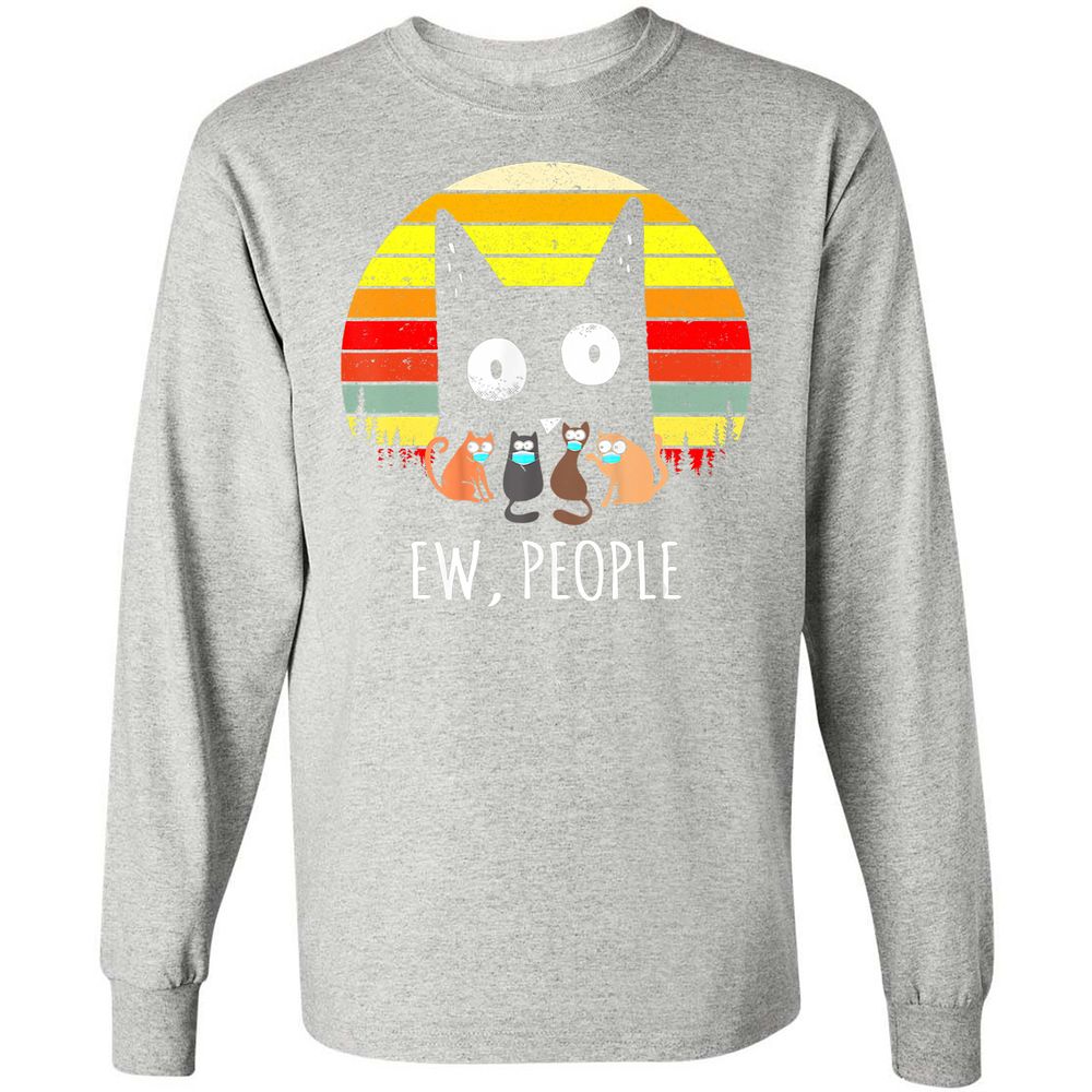 Long Sleeve T-Shirt - UHHSKEAE - Ash - 7