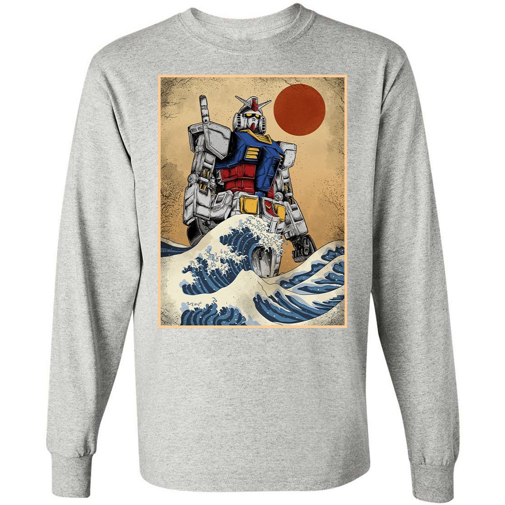 Long Sleeve T-Shirt - J8VQAEL5 - Ash - 7