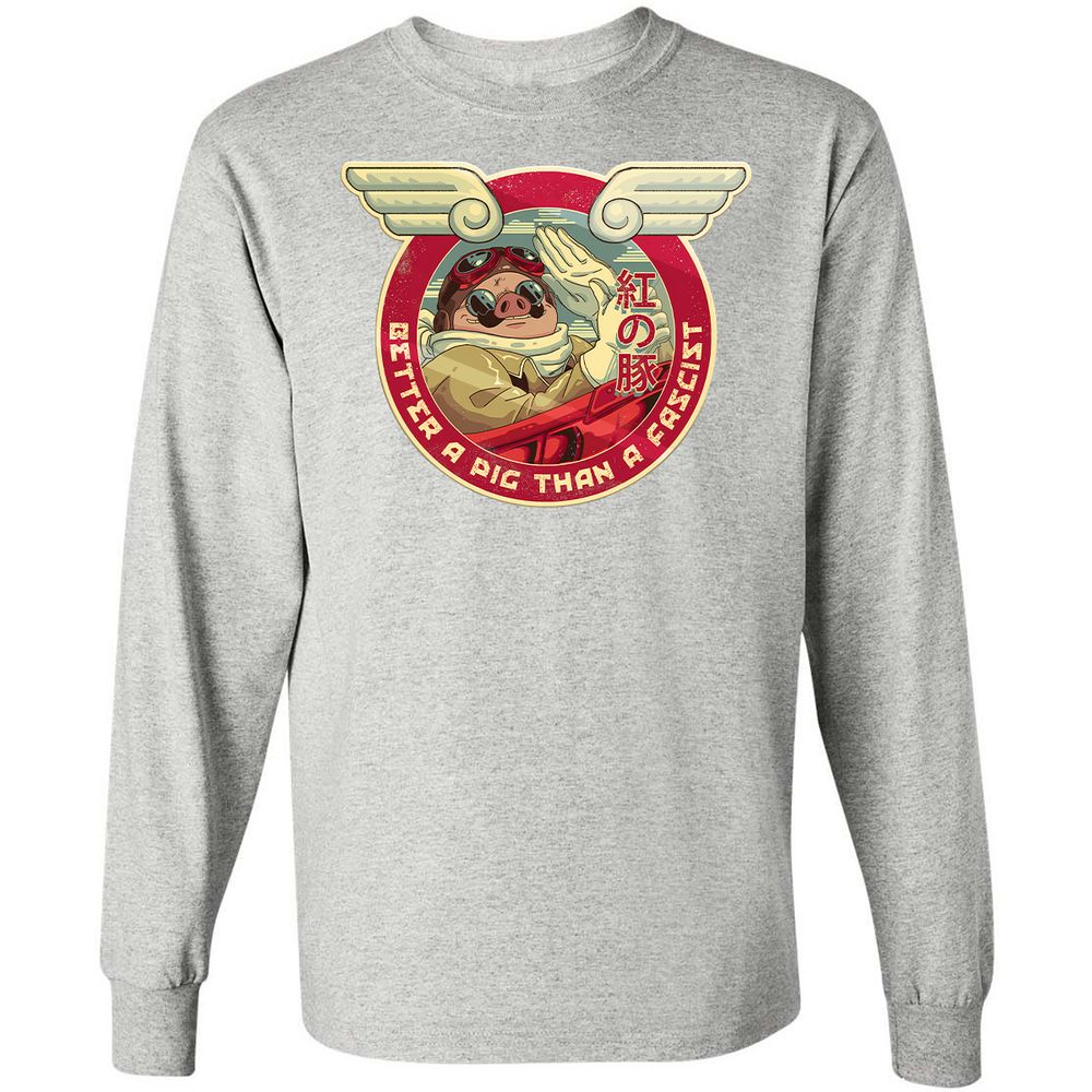 Long Sleeve T-Shirt - 6ZATJDEW - Ash - 7