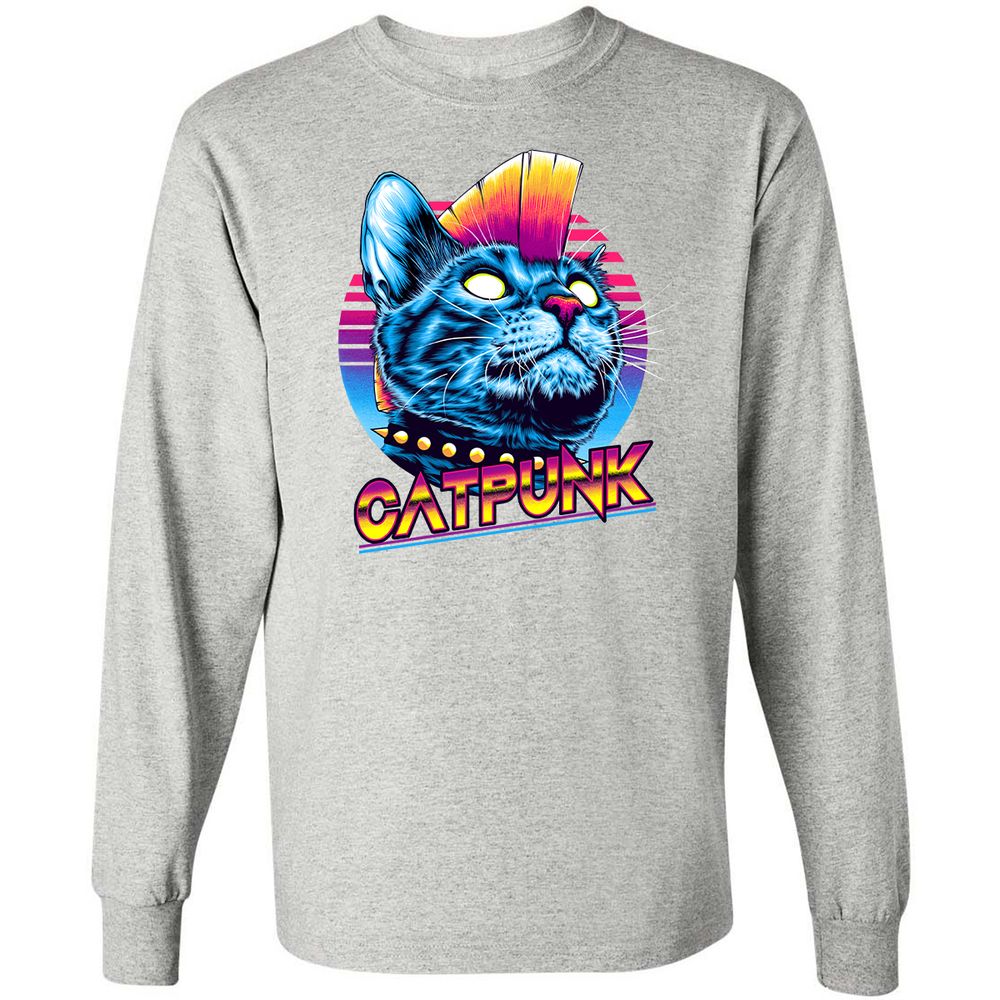 Long Sleeve T-Shirt - 3H9GG9FX - Ash - 7