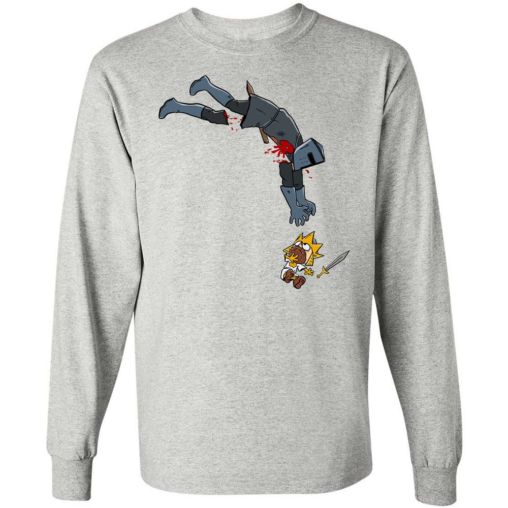 Long Sleeve T-Shirt - 6YJKRX83 - Ash - 7