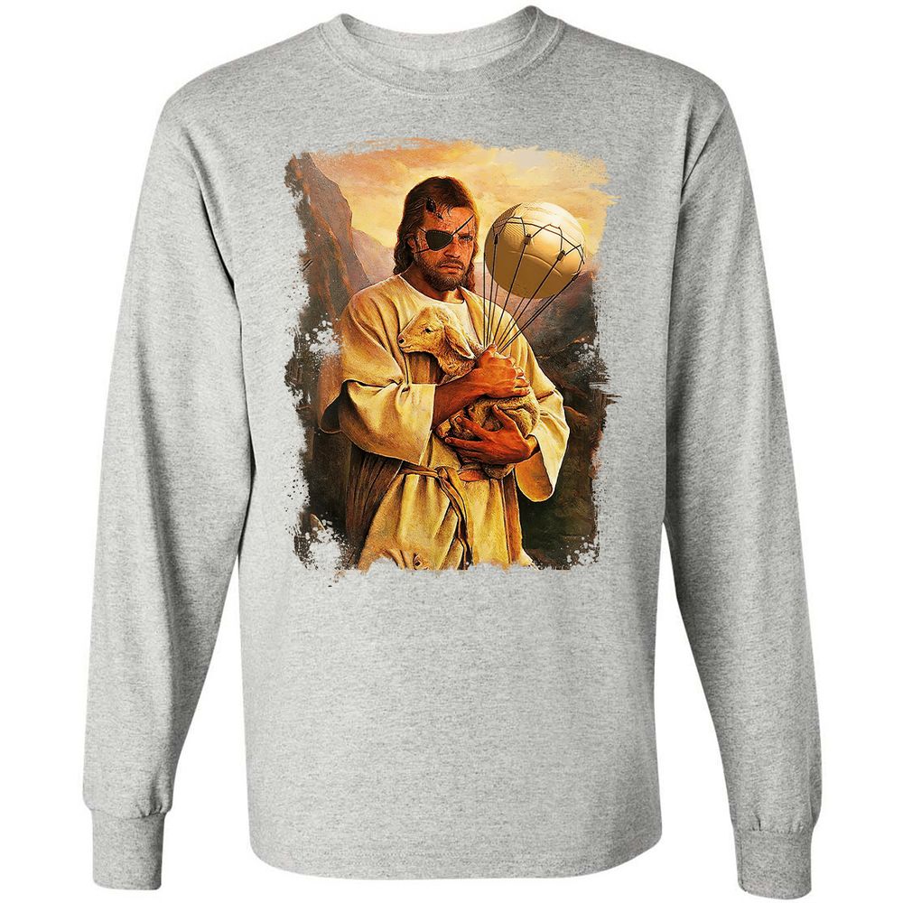 Long Sleeve T-Shirt - M2H4SXZW - Ash - 7