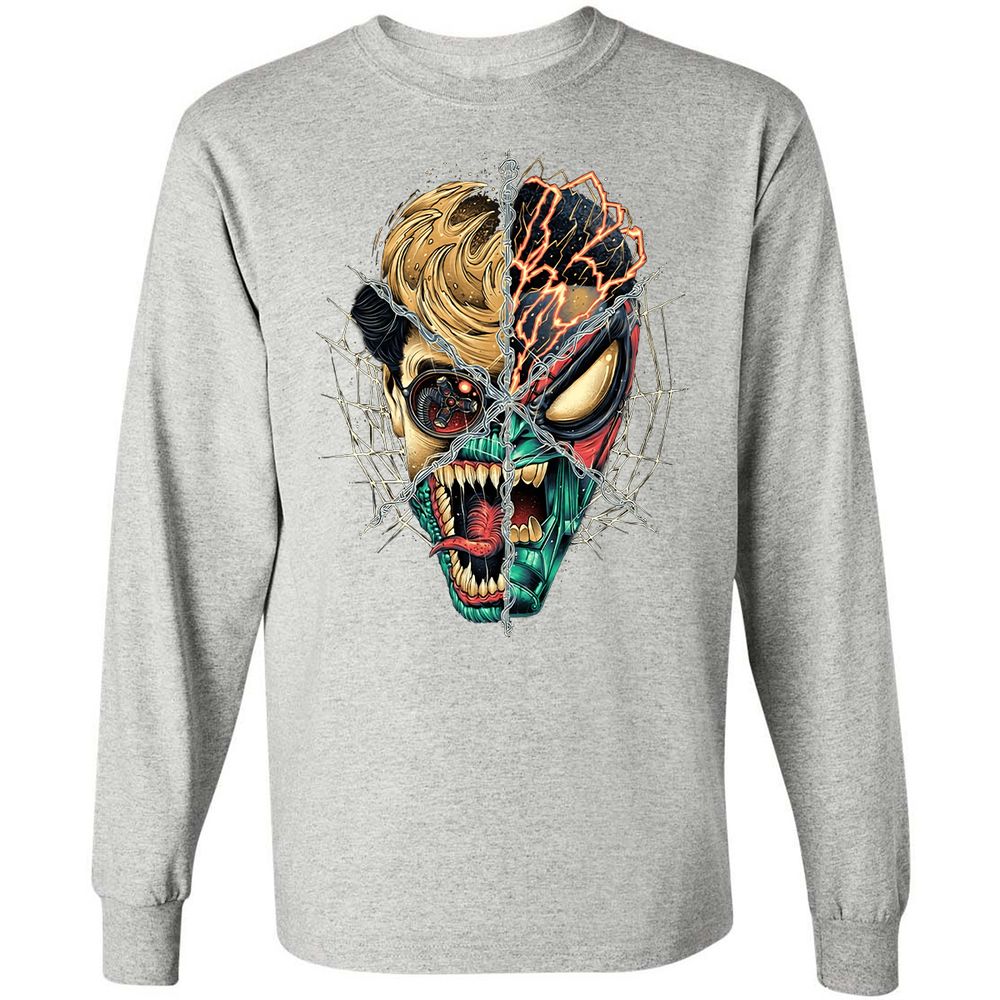 Long Sleeve T-Shirt - XV3M76V9 - Ash - 7