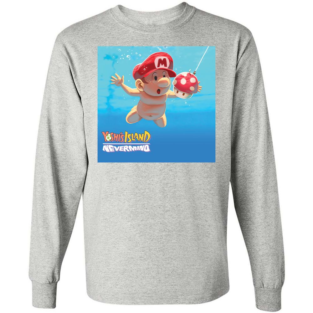 Long Sleeve T-Shirt - AZSKKE81 - Ash - 7