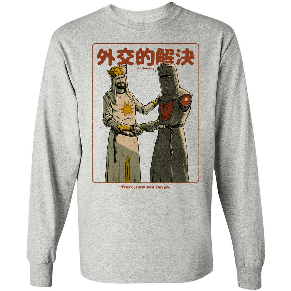 Long Sleeve T-Shirt - Black - Ash - 7