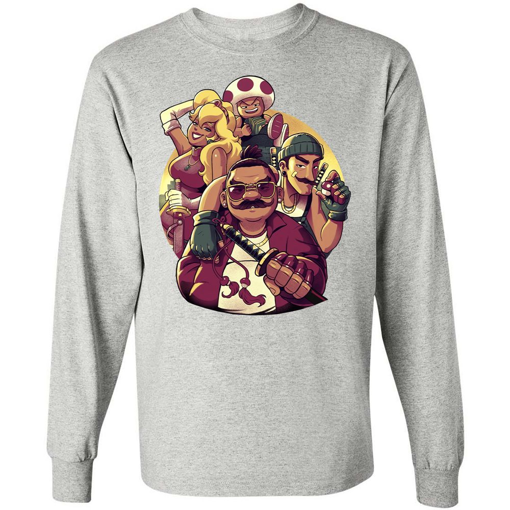 Long Sleeve T-Shirt - 2E2PHC8T - Ash - 7