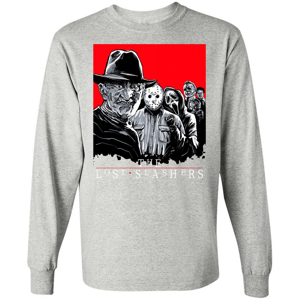 Long Sleeve T-Shirt - JGWVGPFE - Ash - 7