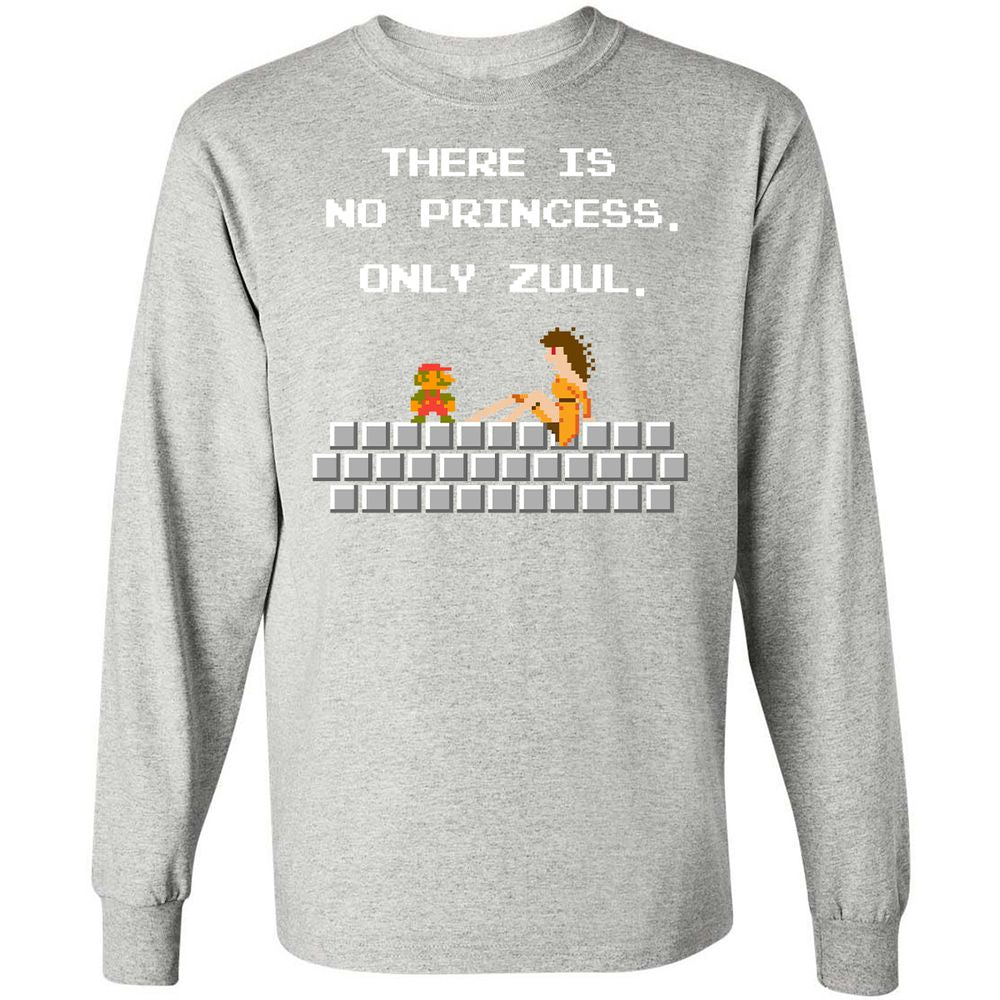 Long Sleeve T-Shirt - PQHF27KM - Ash - 7