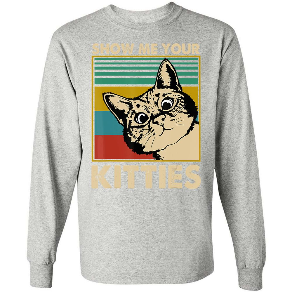 Long Sleeve T-Shirt - GM73LXJV - Ash - 7