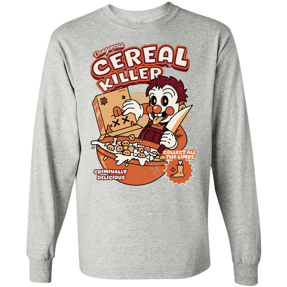 Long Sleeve T-Shirt - XQZASC3Z - Ash - 7