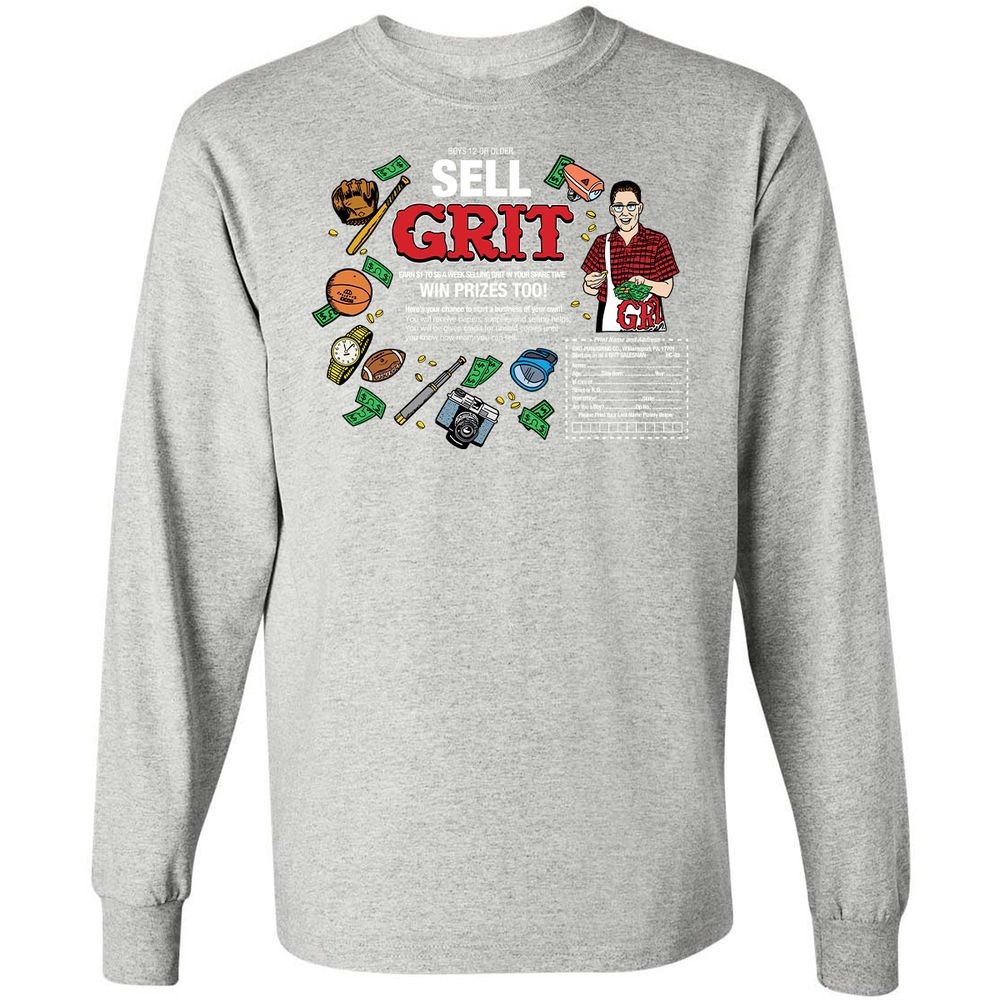 Long Sleeve T-Shirt - RLJCX3SD - Ash - 7