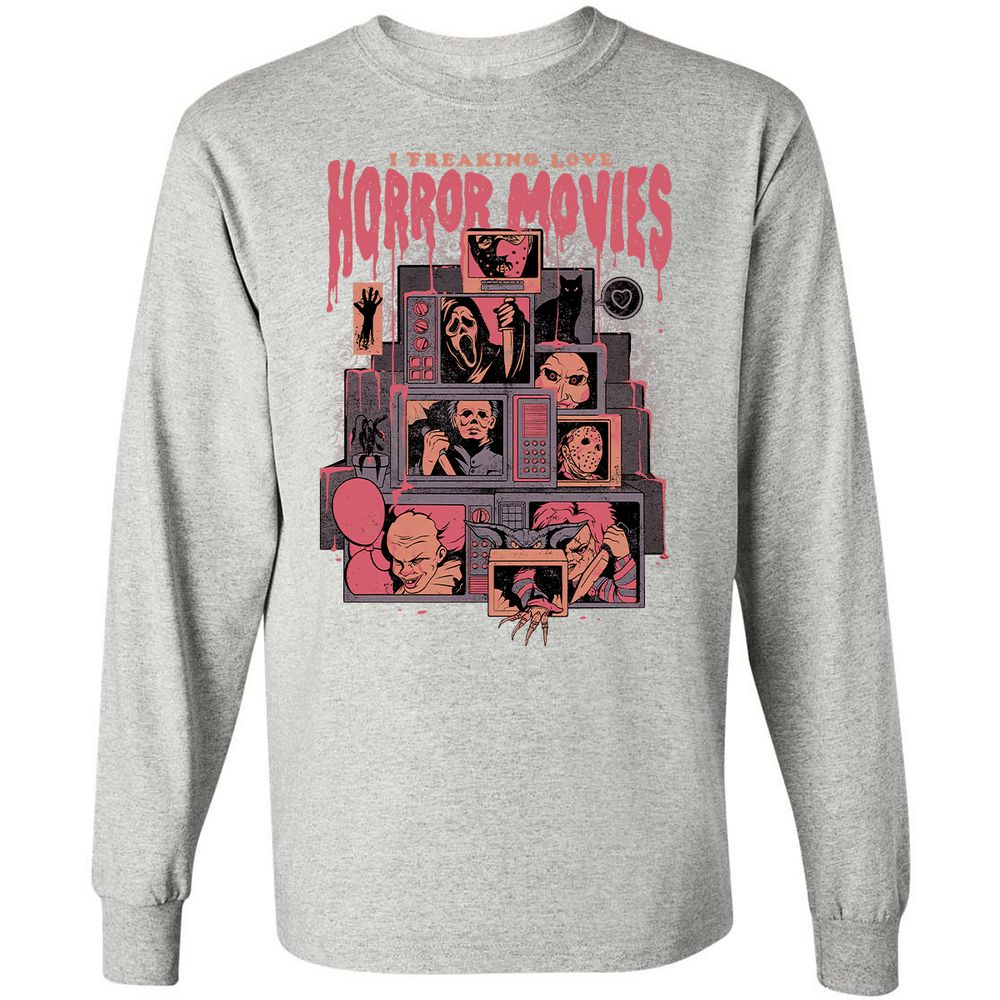 Long Sleeve T-Shirt - R9GCUXUL - Ash - 7