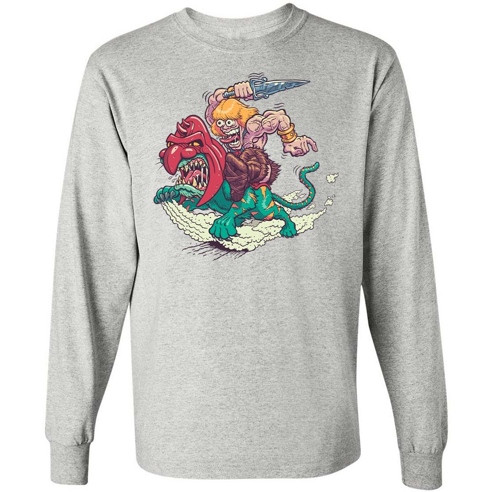 Long Sleeve T-Shirt - YTJ3F57W - Ash - 7