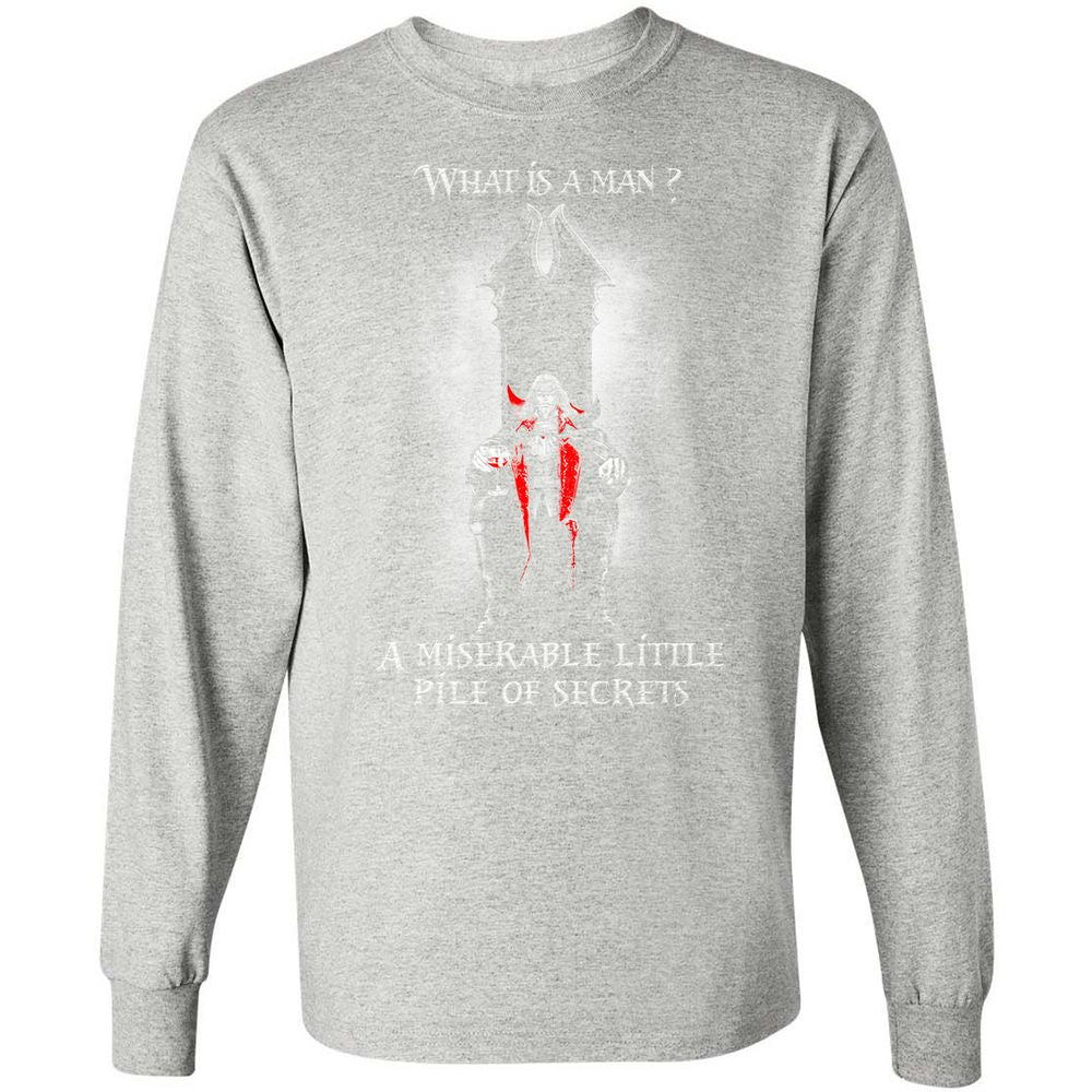 Long Sleeve T-Shirt - 41H9CD9K - Ash - 7