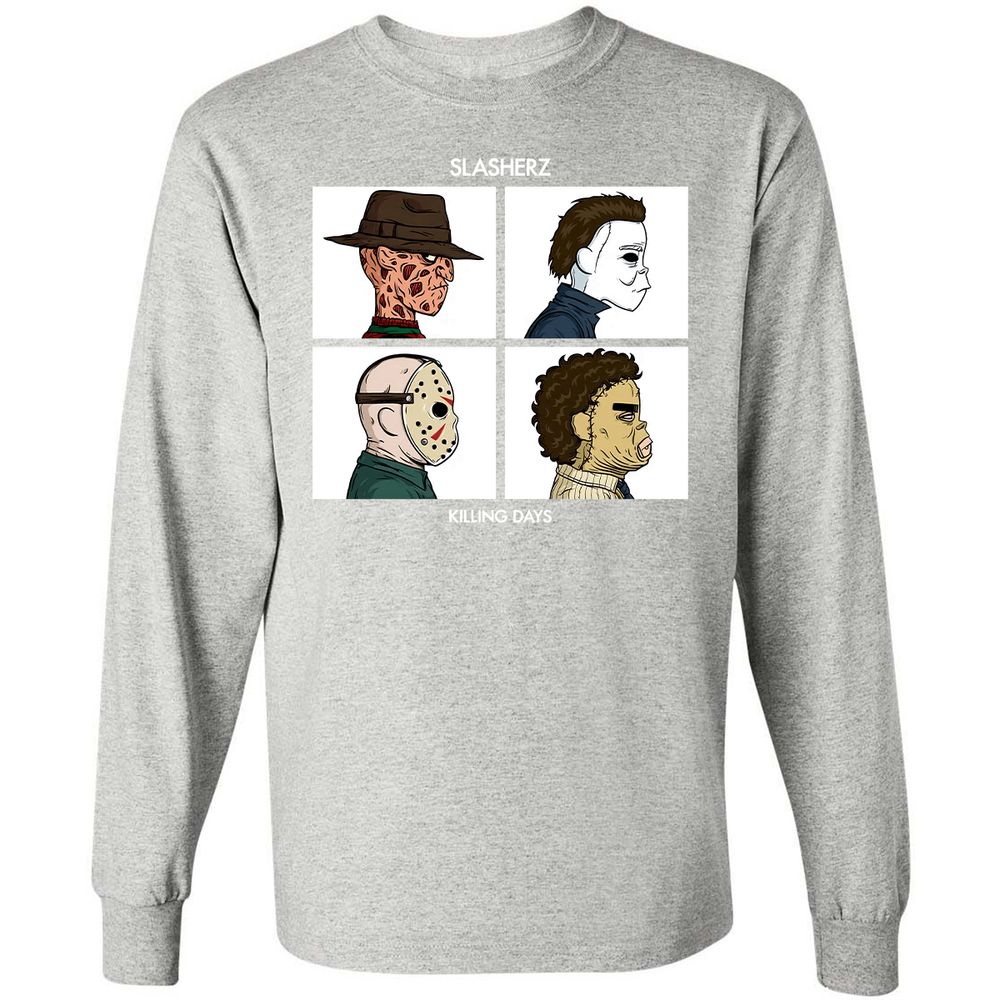 Long Sleeve T-Shirt - W7QWTZL2 - Ash - 7