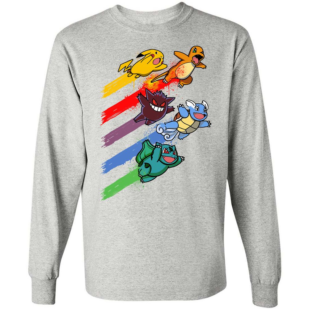 Long Sleeve T-Shirt - KMN5JGQ4 - Ash - 7