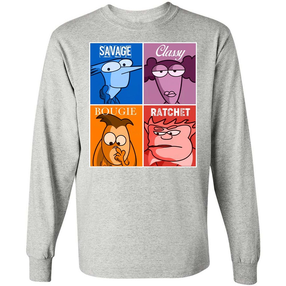 Long Sleeve T-Shirt - 2457RDYW - Ash - 7