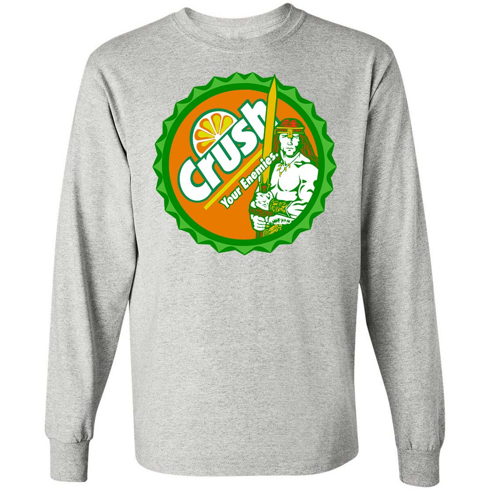 Long Sleeve T-Shirt - PETVGRHL - Ash - 7