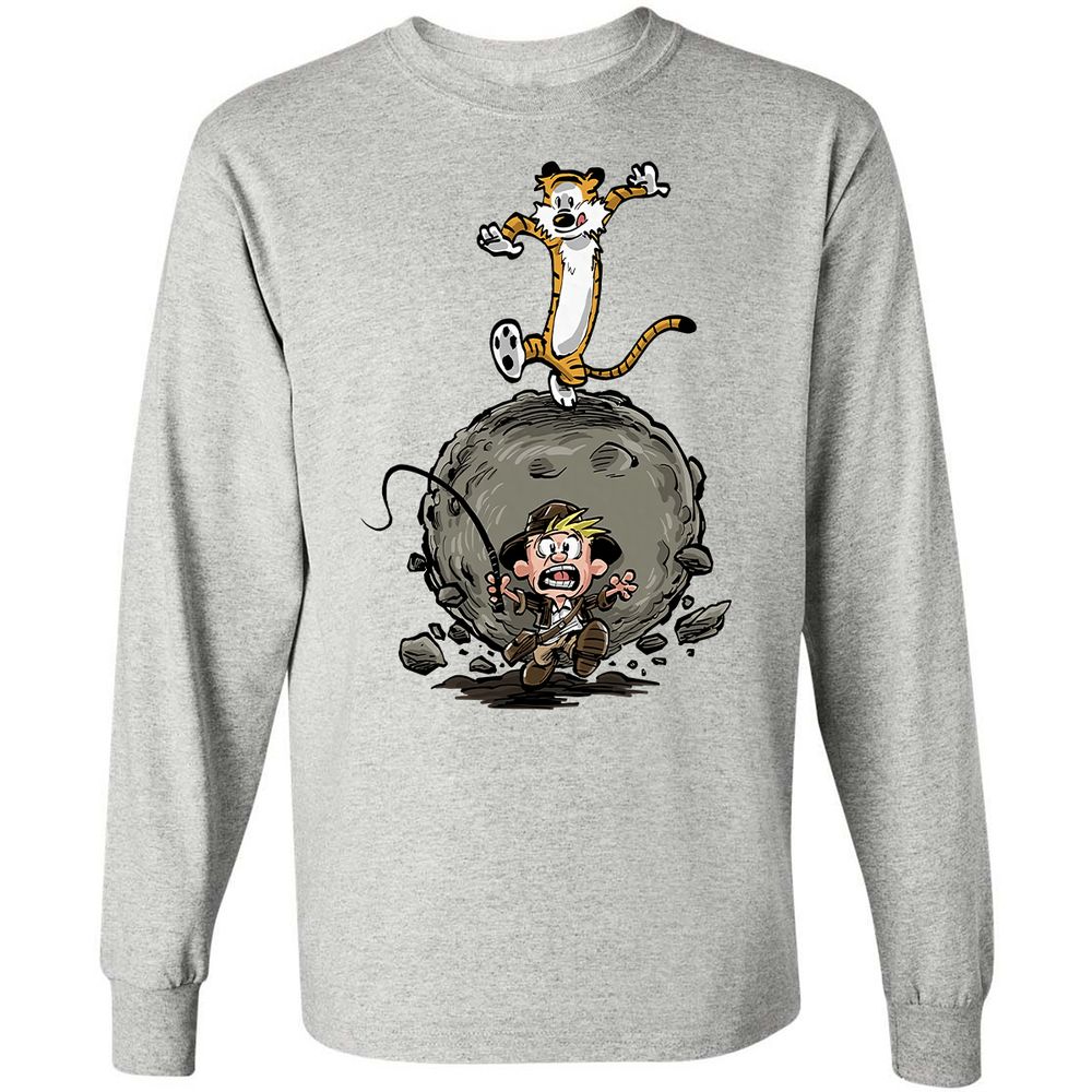 Long Sleeve T-Shirt - 97635JYA - Ash - 7