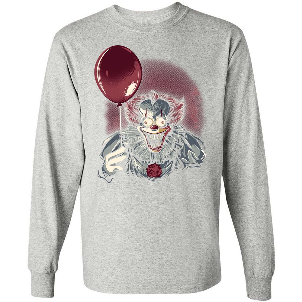 Long Sleeve T-Shirt - YLFMV9U3 - Ash - 7