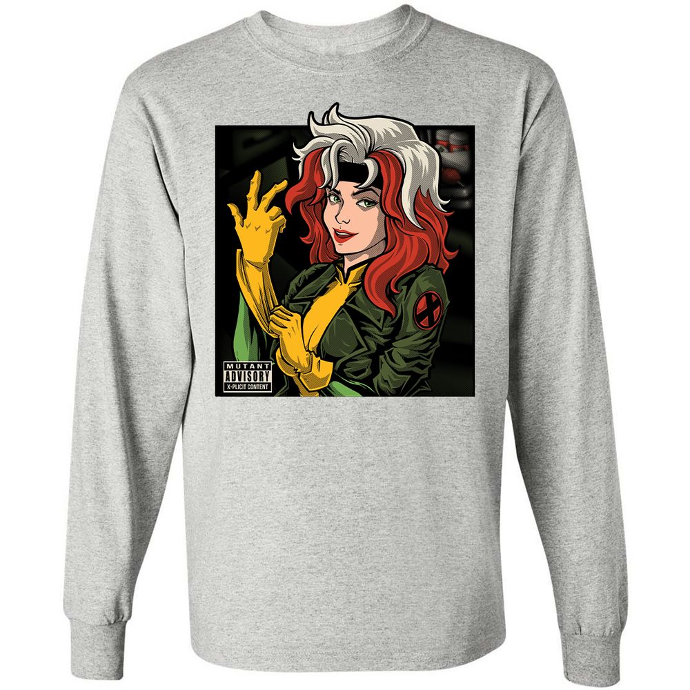 Long Sleeve T-Shirt - V7QJCZW4 - Ash - 7