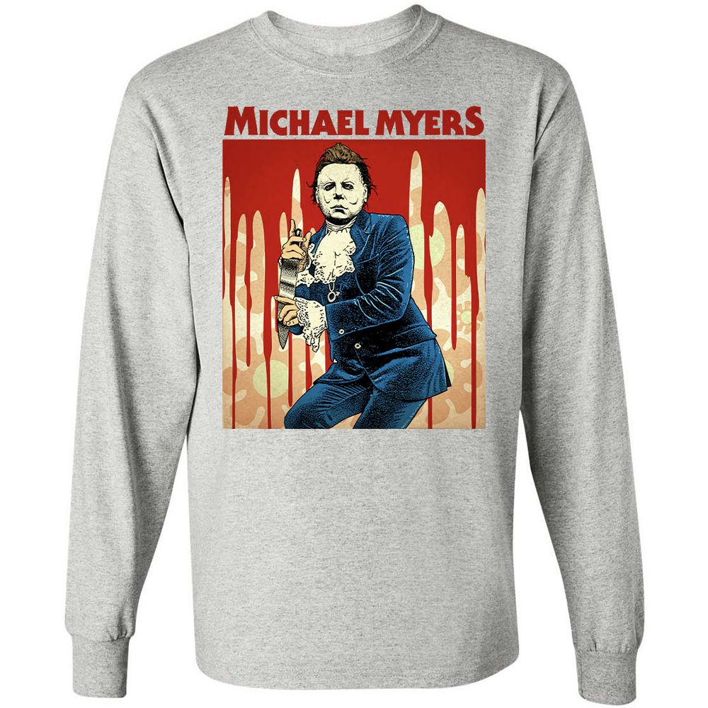 Long Sleeve T-Shirt - NQHPV4TK - Ash - 7