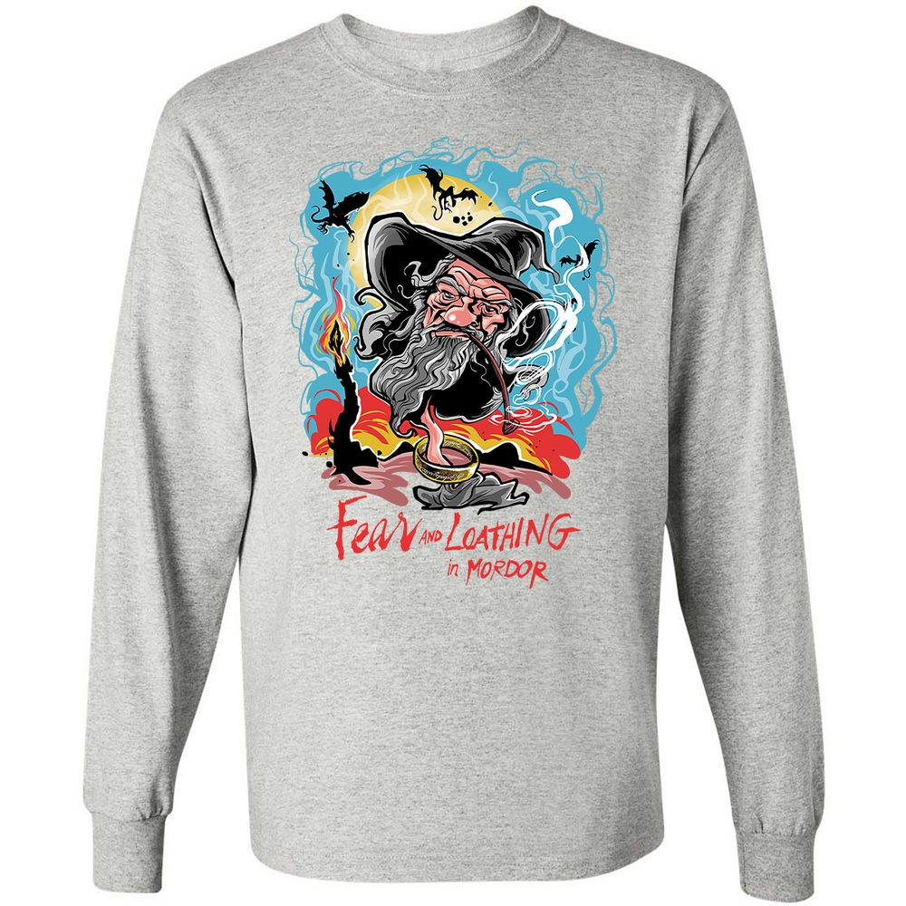 Long Sleeve T-Shirt - TQQF4X9Y - Ash - 7