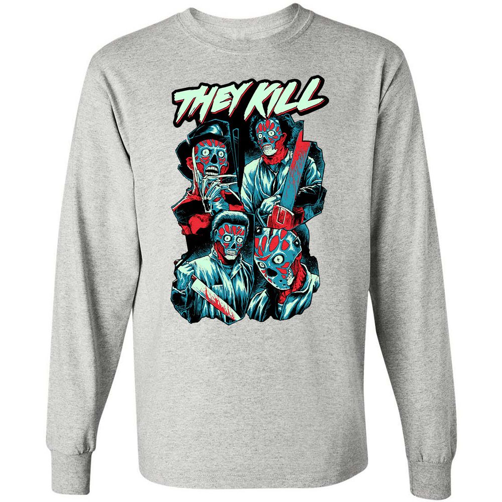 Long Sleeve T-Shirt - MX3AYYUW - Ash - 7