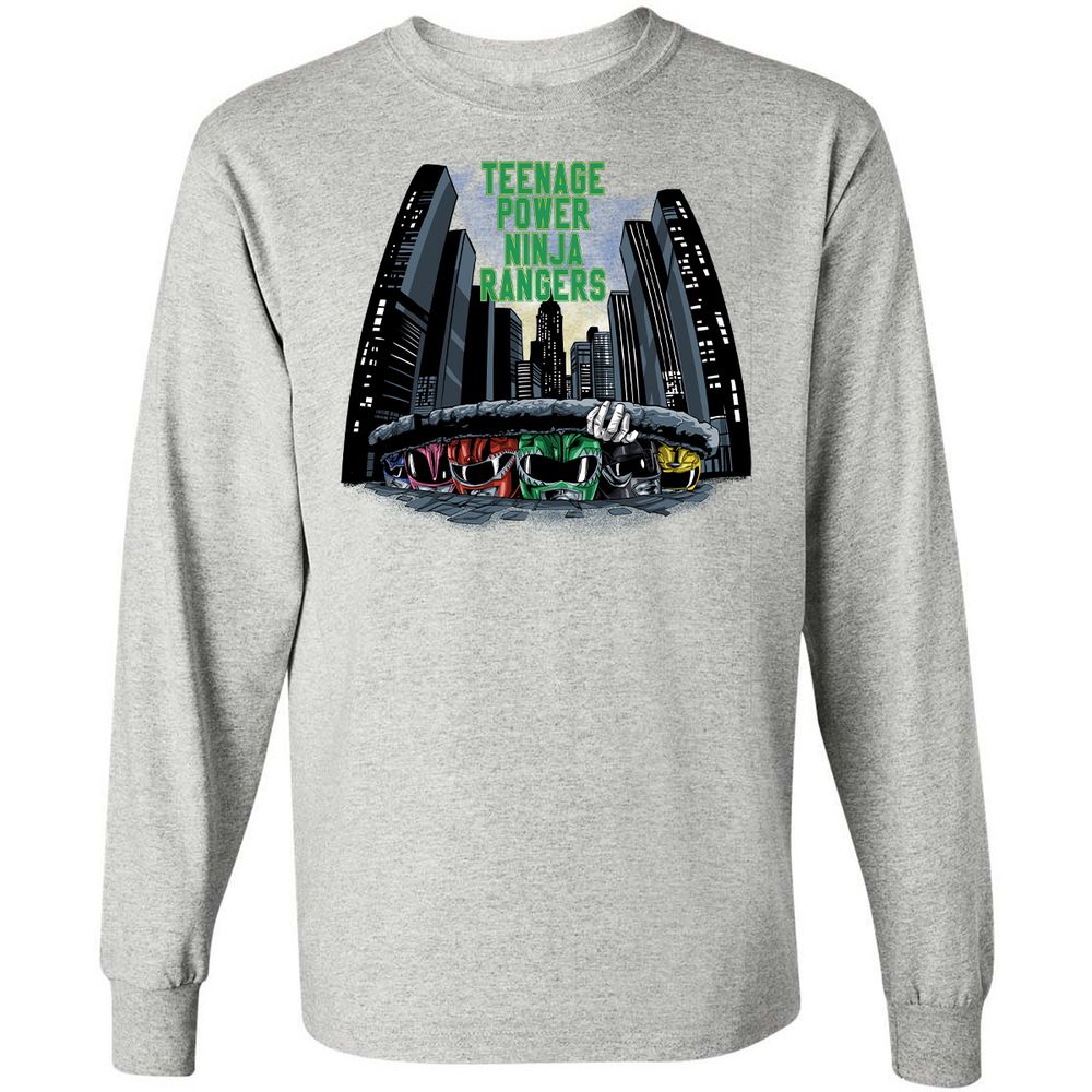 Long Sleeve T-Shirt - FFBBYJKH - Ash - 7