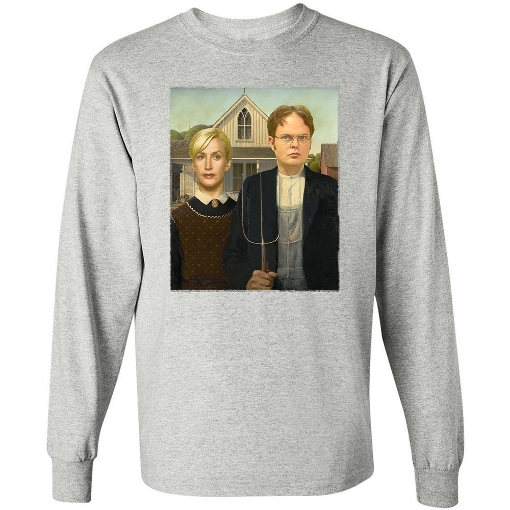 Long Sleeve T-Shirt - JJDY3QPW - Ash - 7